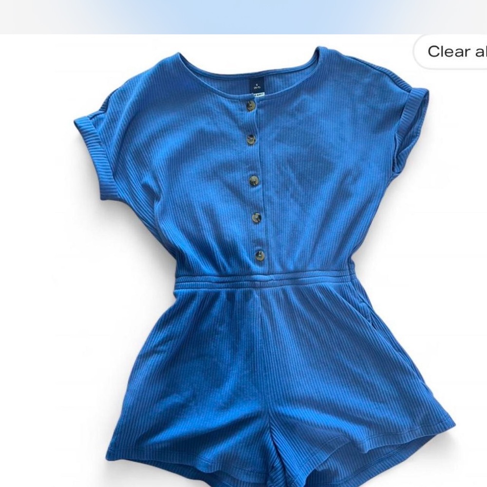 Old Navy Vibrant Blue Kids Romper